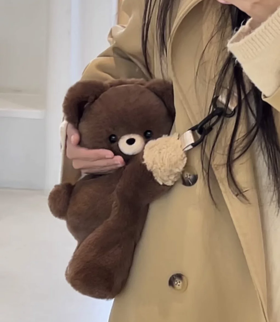 612g Weight Nylon Lining Material Zipper Closure Type Double Shoulder Straps Strap Type Casual, Shopping Occasion Plush Material Women's Backpack Backpack little bear, Dog, Sheep Pattern All Seasons Season Women's Gender Cute Style Cylindrical Shape Little Bear Dog Sheep Casual Shopping Women's Backpack 6