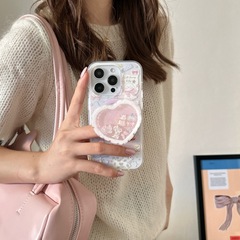 油画蝴蝶结小动物磁吸支架适用iphone17Promax苹果16手机壳14女15
