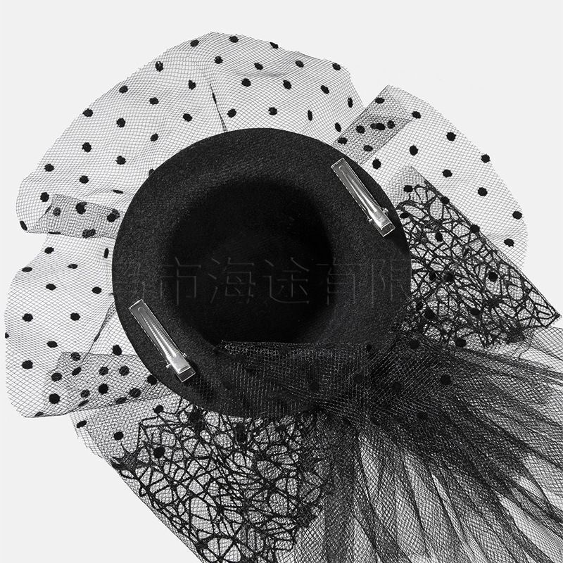 Halloween Pumpkin Embellished Lolita Vintage Headwear Headwear Tea Party Wedding Veil Travel Photo Hairpin Headwear