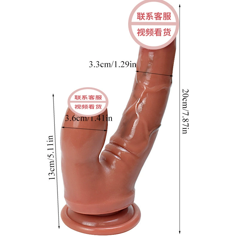 Silicone realistic dildo, liquid silicone soft G-spot stimulator with suction base, multiple styles