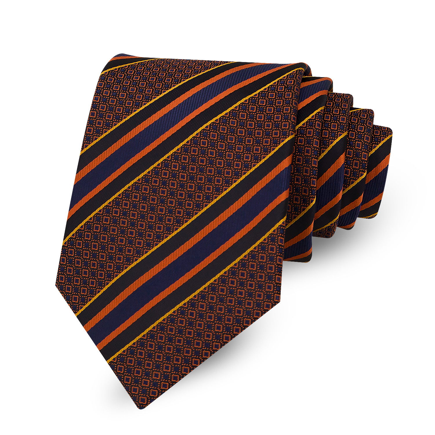 En stock al por mayor corbata de poliéster Jacquard de alta densidad de tela de los hombres de moda casual de negocios formal desgaste Corbata a rayas