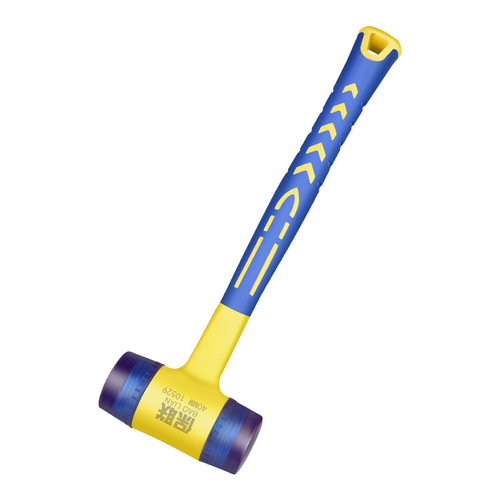 Hammer large, medium and small size solid rubber hammer soft removable plastic handle insulation installation hammer door and window hammer floor tile tapping
