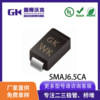 source factory goods in stock supply GK brand SMAJ6.5CA Silk screen WK Transients TVS diode SMA encapsulation