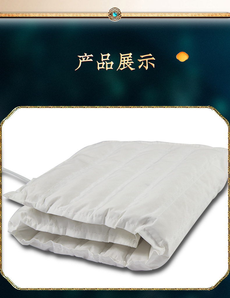 Sea Salt Heat Therapy Bag Inner Liner Electric Heating Herbal Salt Compress Pouch Shoulder Replacement 20x60cm in use