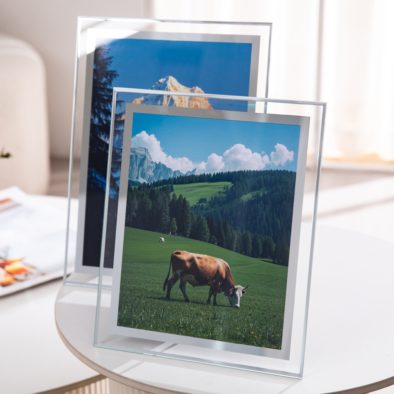 Transparent Glass Photo Frame High-end Light Luxury Children's Growth Portrait Photo Frame Ins Creative Picture Frame Ornaments Transparent Glass Photo Frame High-end Light Luxury Children's Growth Portrait Photo Frame Ins Creative Picture Frame Ornaments