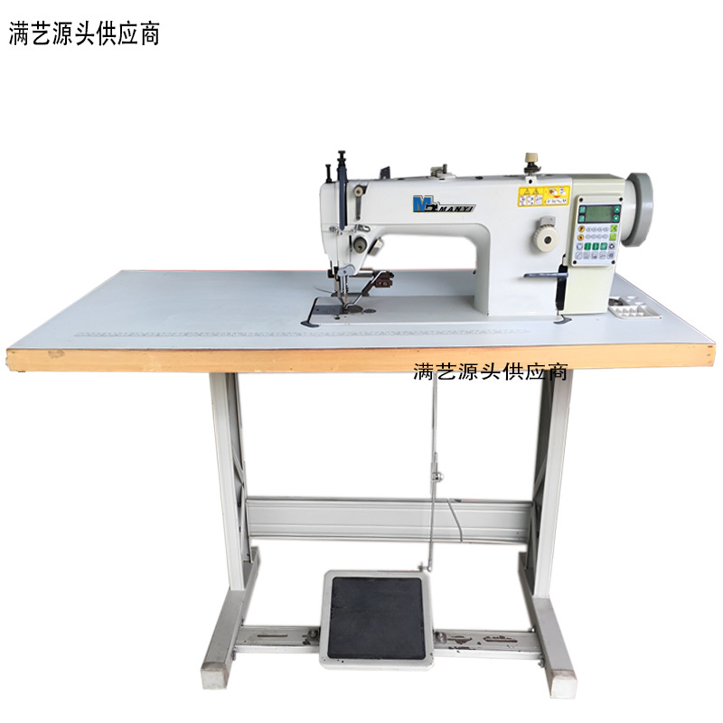 Venta al por mayor de segunda mano 7 ~ 80% nueva computadora doméstica dy sincronía máquina de cuero bolso de mano de una sola aguja de coche sincronía de segunda mano