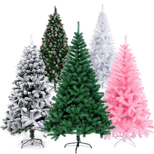 Spot wholesale Christmas decoration 1.2/1.5/1.8 m PVC encryption pink white simulation Christmas tree ornaments