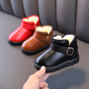 In stock Children's snow boots children's warm non-slip cotton shoes snow boots girls snow boots baby snow boots