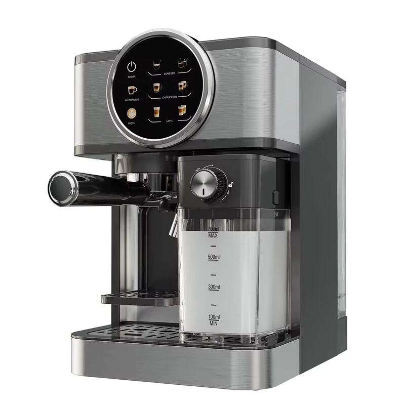 Digital Touch Color Screen Control Espresso Machine with Milk Frother