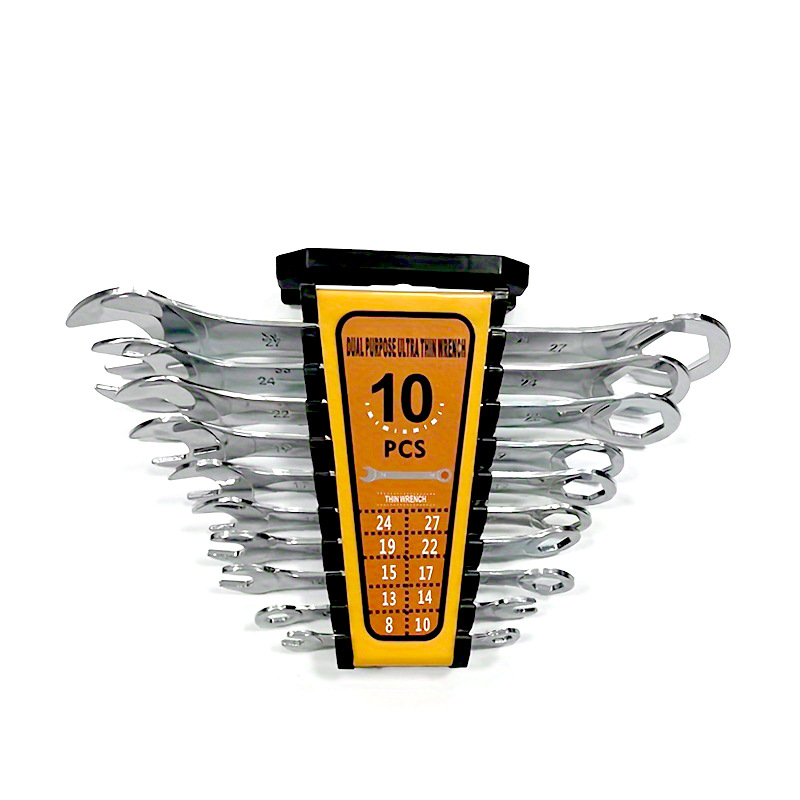 Juego de herramientas de llave abierta, placa de doble cabezal de doble propósito de flor de ciruelo ultrafina rápida, juego completo de hardware