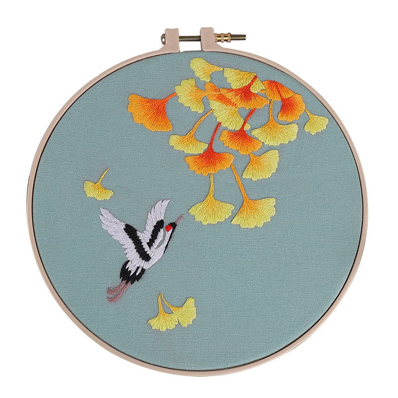 Bordado a mano diy material paquete auto bordado su grupo de bordado ventilador de cinta bordado principiante bordado ornamentación antigua