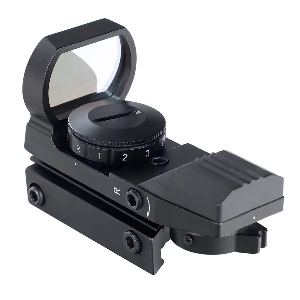 跨境批发HD101金属四变点高清准十字望远倍镜弹弓玩具备件望远镜