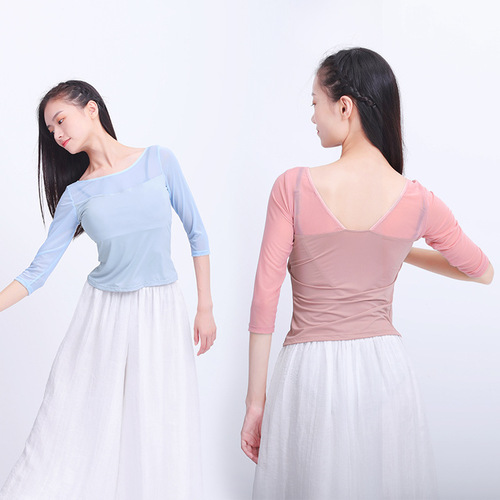 Modern dance practice clothes, adult dance tops, women's body art exams, classical dance clothes, square dance performance clothes, yoga clothes