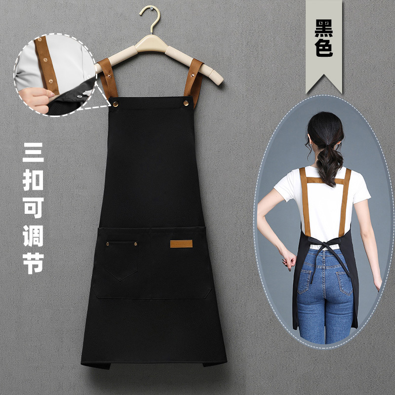 調節可能なエプロンロゴ印字スーパー果物従業員服飲食ミルクティー店作業服防水通気性|undefined