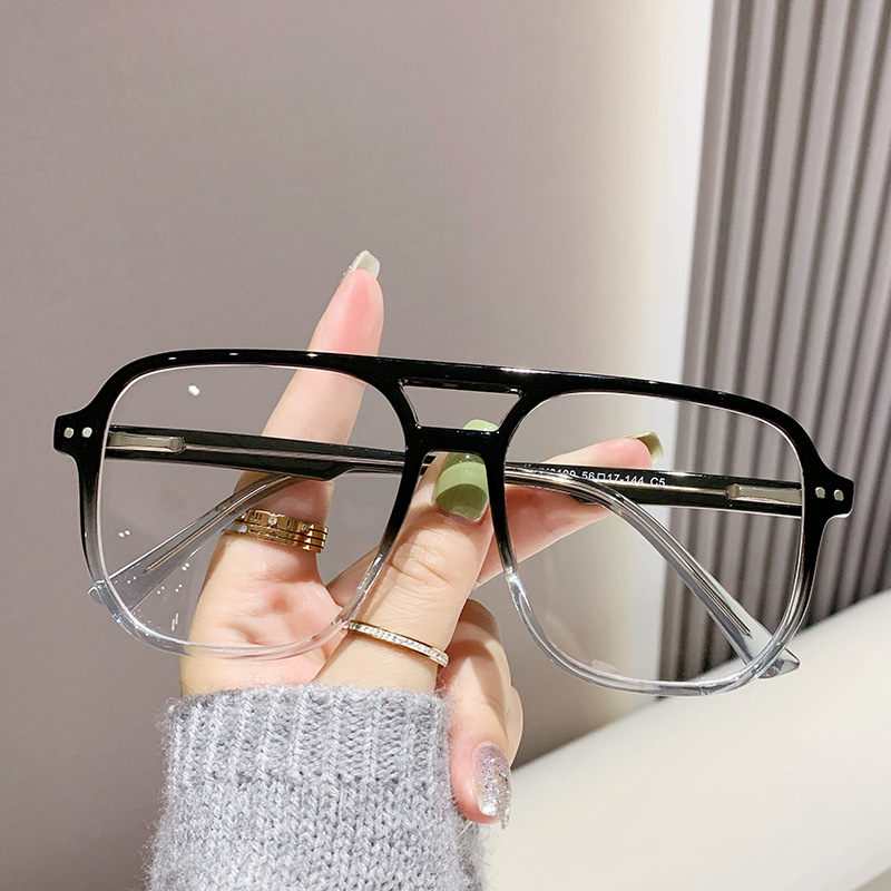 Basic Modern Style Classic Style Geometric Tac Square Full Frame Glasses display picture 3