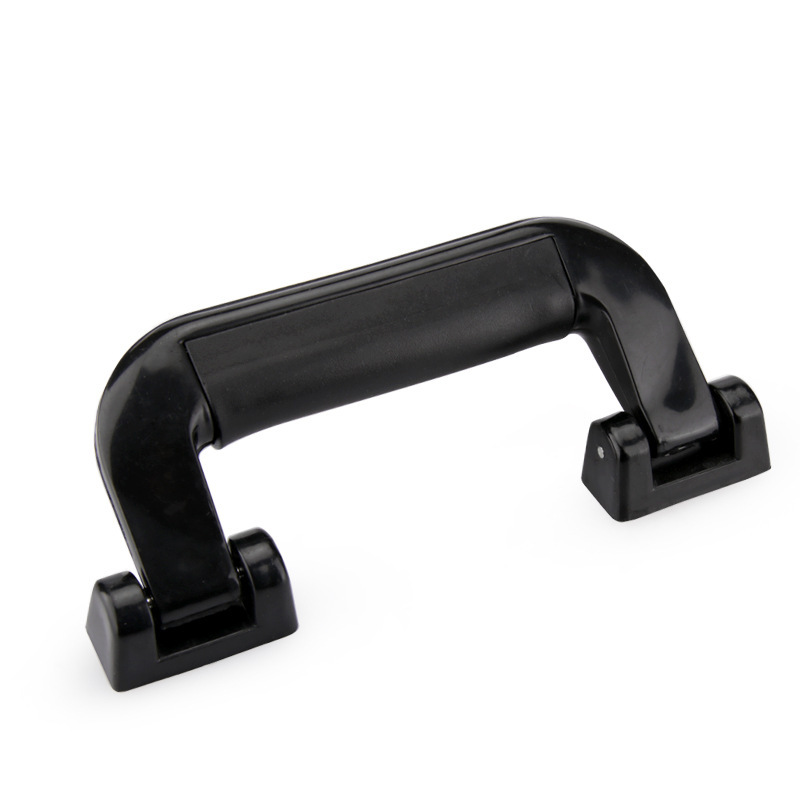 Caja de aluminio negro americano mano de hardware accesorios de maleta de plástico accesorios de mano mano mano de la caja de tracción