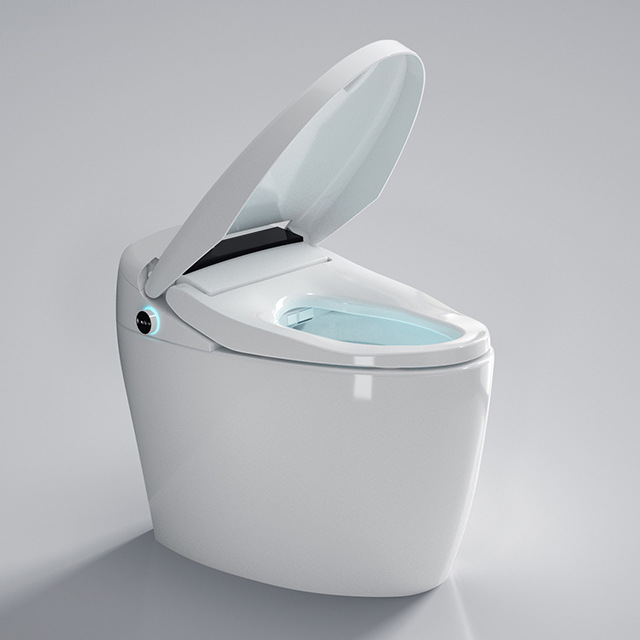 El nuevo retrete elegante automático 110V CE inglés extranjero/CPUC/SASO formuló fila de la pared de la fila del piso