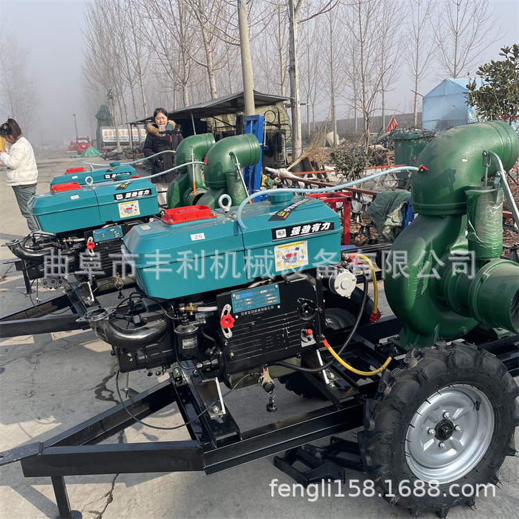 防汛排水8寸10寸抽水泵 工程排水混流泵 移动款柴油抽水机