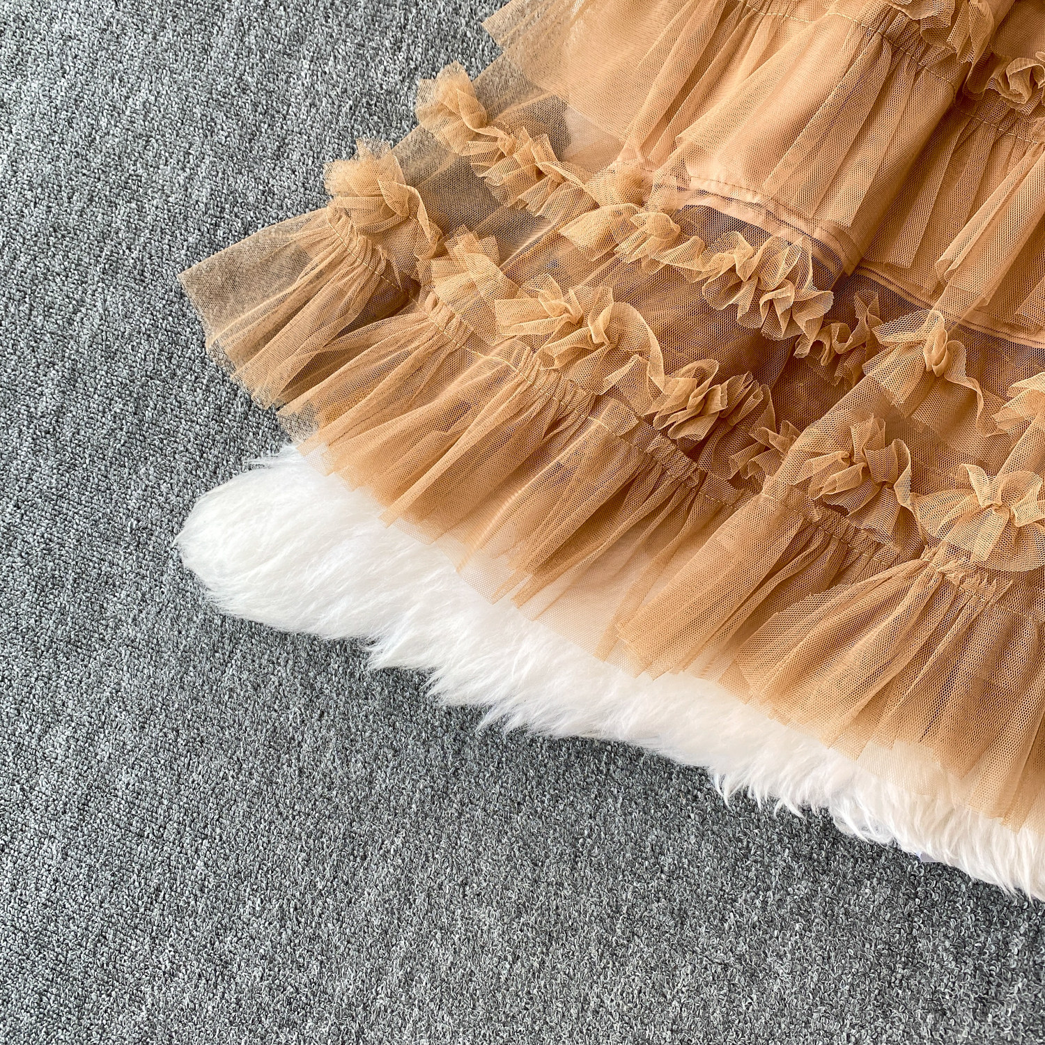 Ethereal Cake Skirt For Women Sweet Bow Mesh Puffy Ruffle Skirt Youthful And Gentle Style New_ecoleips.com