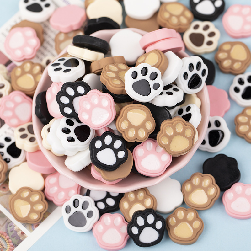 Directo de fábrica nuevo gato dibujos animados rasguño chocolate accesorios resina DIY pegamento crema teléfono móvil parche material al por mayor