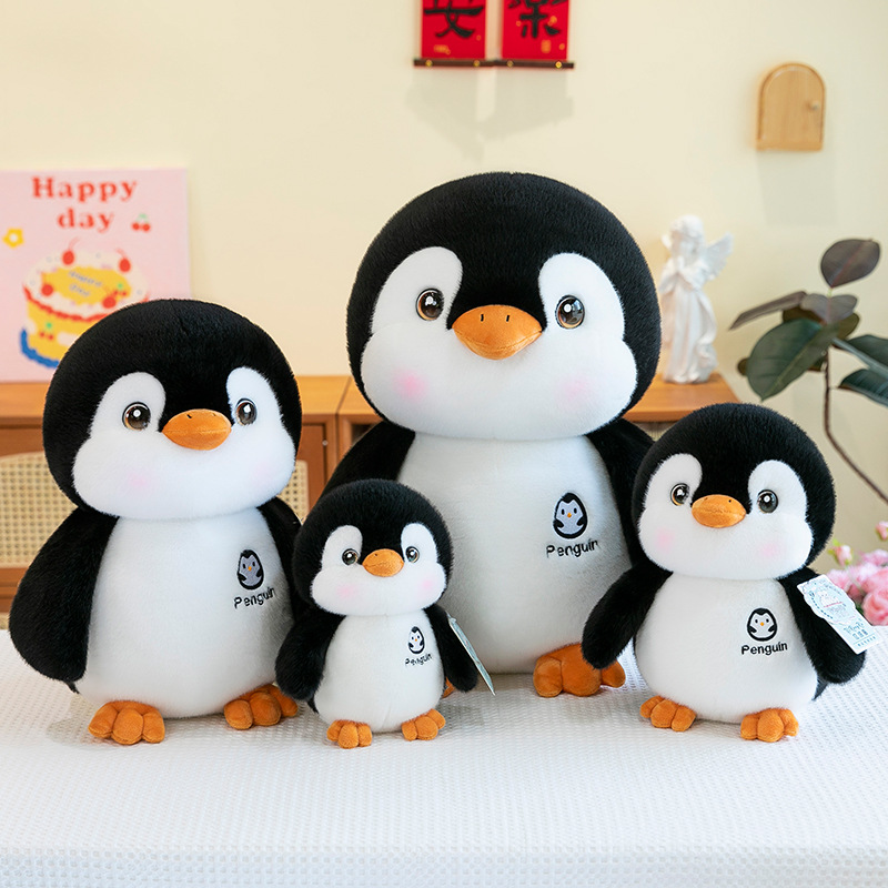 Bonitos pingüinos muñecos de peluche 8 pulgadas muñecas de agarre muñecas de tela para niños regalos de vacaciones de Harbin