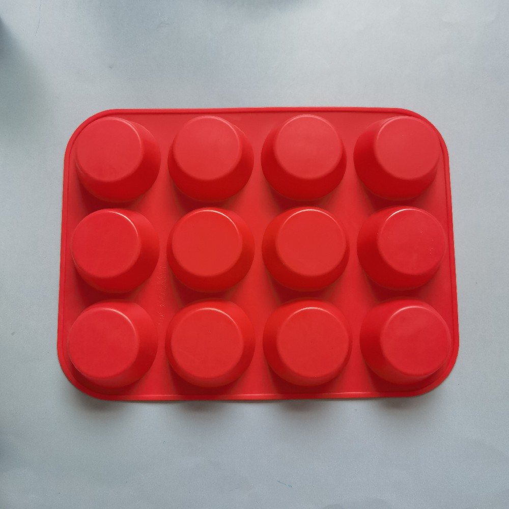 Silicone 12 torta redonda 319 chocolate horneado pasteles galletas muffins pastel molde postres herramientas de cocina