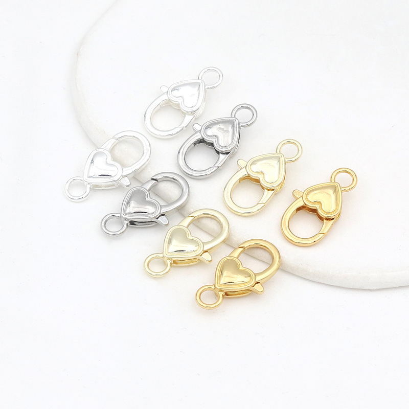 Color-Preserving 18K Real Gold Peach Heart-Shaped Lobster Clasp 26mm DIY Keychain Accessories Hardware Heart-Shaped Lobster Clasp B99A Color-Preserving 18K Real Gold Peach Heart-Shaped Lobster Clasp 26mm DIY Keychain Accessories Hardware Heart-Shaped Lobster Clasp B99A