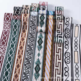 跨境外贸自粘踢脚线顶角线波导线贴纸客厅厨房卫生间防水腰线加厚