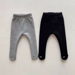 宝宝裤子秋冬加绒婴儿连脚裤打底裤外穿男女童冬季保暖裤袜配哈衣