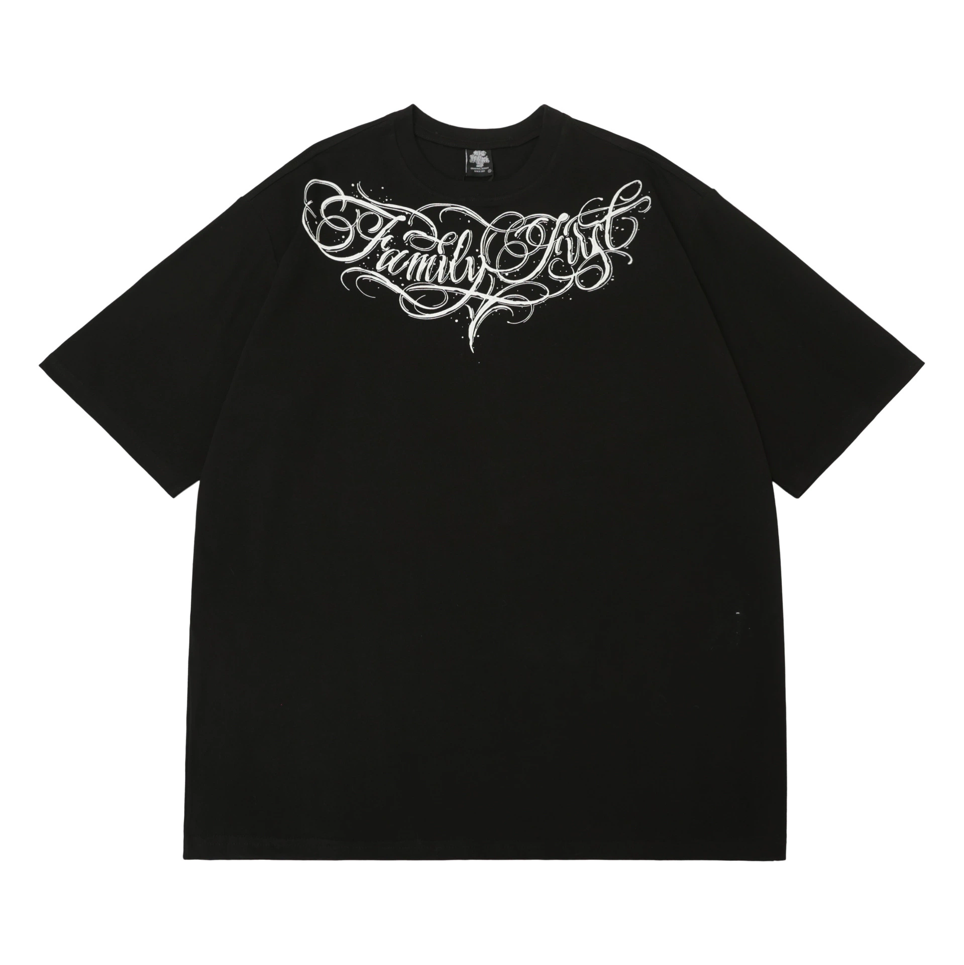 2024 Новый Chicano мужской плюс размер из чистого хлопка 280 г тяжелый Цветочный стиль хип-хоп с коротким рукавом