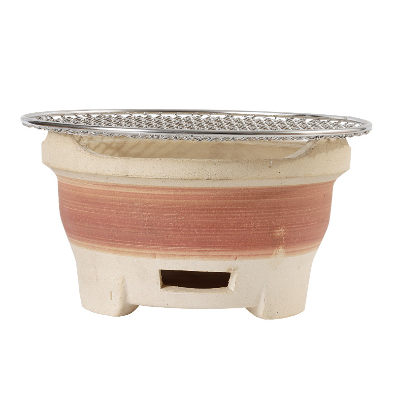 Cerámica de arcilla barbacoa pequeña estufa de arcilla hogar comercial al aire libre estufa de arcilla brochetas de barbacoa al aire libre antigua estufa de carbón estufa de barbacoa