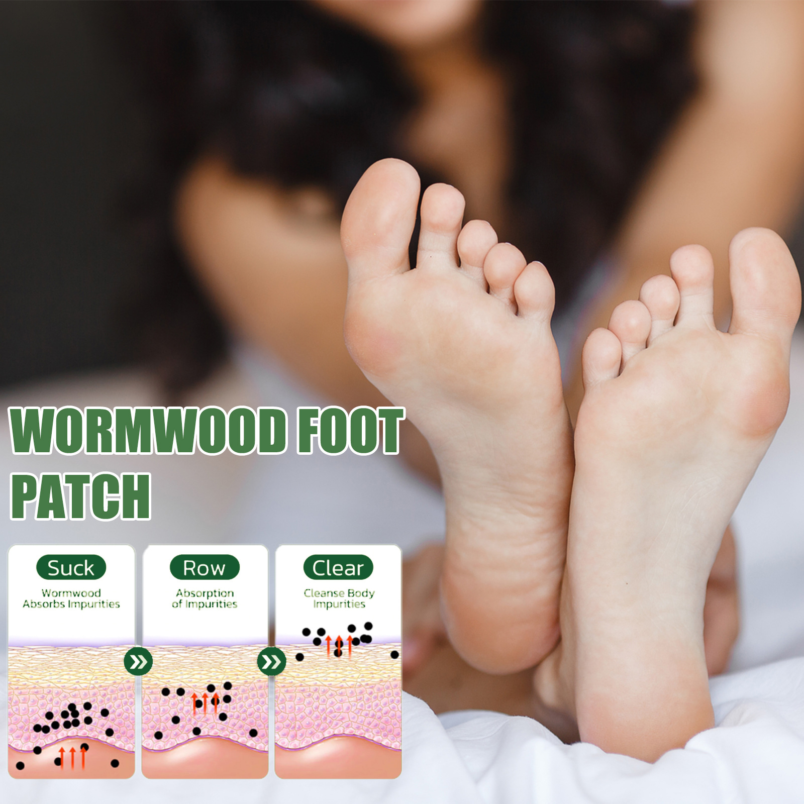 EELHOE mugwort patch care relieves body pressure helps sleep slimming and shaping foot patches_voghion.com