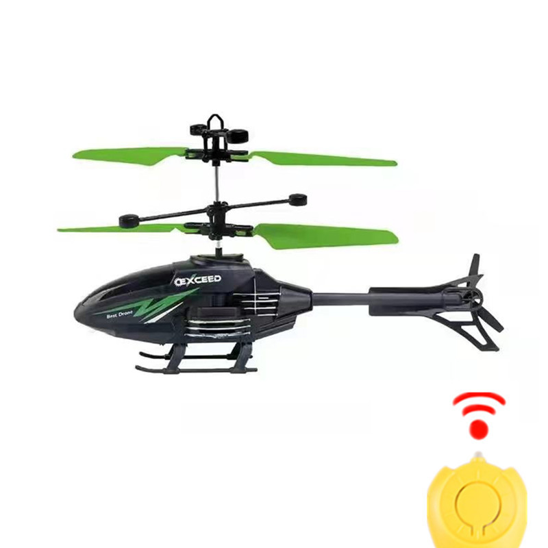 Inducción de aviones de control remoto recargable helicóptero de dos vías suspensión interior resistente a caídas eléctrico emisor de luz niño puesto de juguete