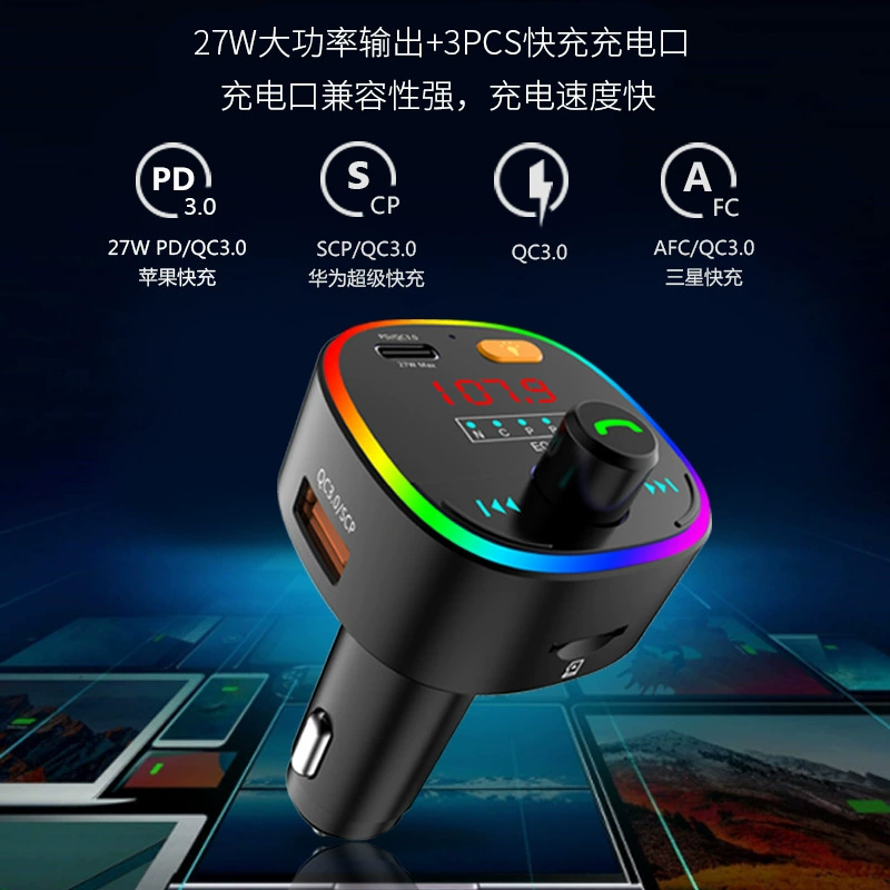 FM50 Новый 10 цветной экран карты цветной экран автомобиля MP3 Bluetooth FM-передатчик оригинальный Bluetooth громкой связи Автомобильный MP3