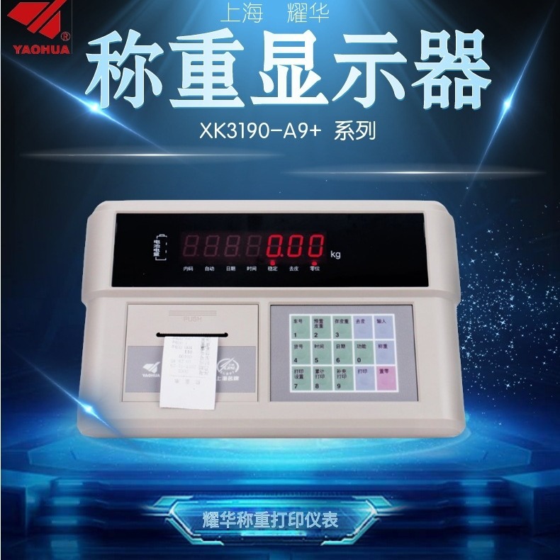 耀华小票打印仪表XK3190-A9打印称重仪表地磅台秤称重显示仪表