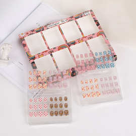 跨境穿戴甲成品批发美甲中长款指甲贴片可拆卸假指甲盒装爆款批发