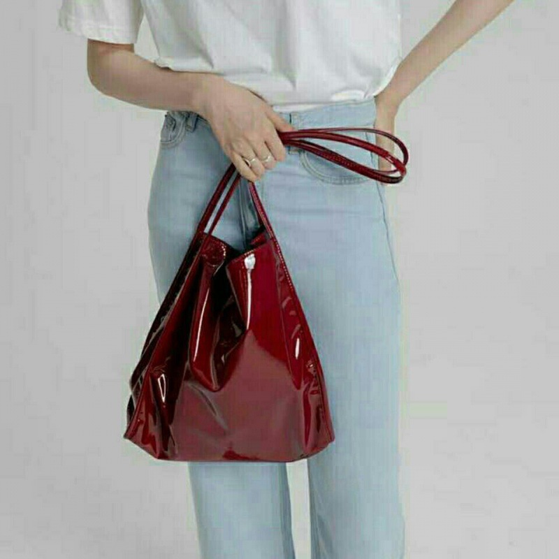 Moderner Roter Damenrucksack Klassischer Freizeit Rucksack_voghion.com