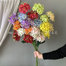 新款两头天使绣球 凤仙花婚礼堂地排花插花家居装饰造景拍摄道具