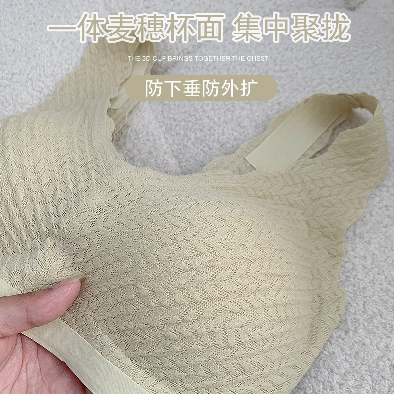バブルシームレスブラジャー 女性用 小胸用 バストアップ 垂れ防止 横胸寄せ ソフトサポート ノンワイヤー スポーツ バックデザインブラ|undefined