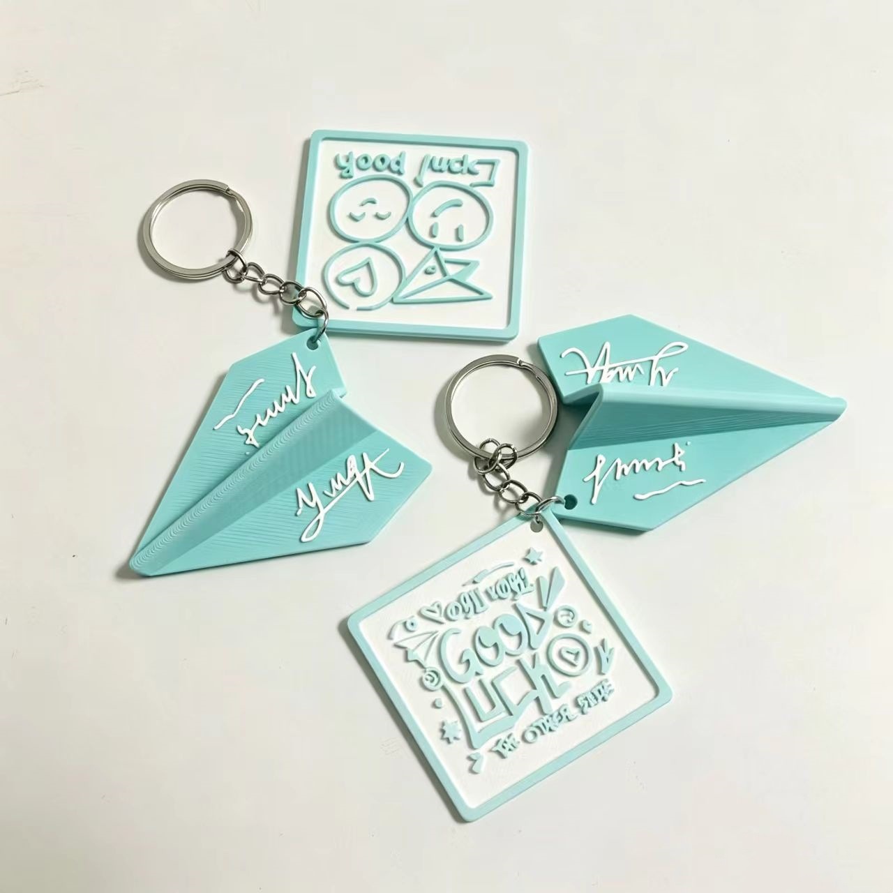 3D printed pendant Yun Yi Xing He, Yun Yi 99 decorative hanging ornament, Yun Qi style pendant, Yun Yi pendant, light blue