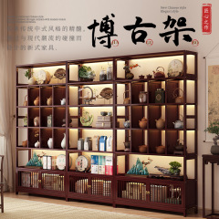 中国式楠竹茶棚棚多層非実木茶棚展示棚茶室配置茶器収納棚