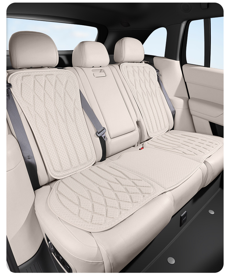 Foreign Trade Car Anti-Slip Seat Cushion, Ice Silk Cooling Cushion, Portable Comfortable Breathable Anti-Slip Latex Seat Cushion Wholesale
