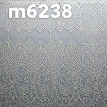 蕾丝面料锦棉大波浪花型圆花连线厚实卷布睫毛面料无限长婚纱演出