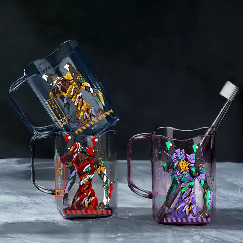 Evangelista dibujos animados cepillo de dientes tazas de enjuague encantador tazas de lavado casero de plástico bebé niño tanque de dientes para niños