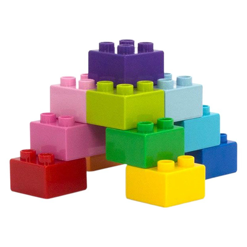 Совместимость с Lego 2*2 толстые кирпичные 4 отверстия Квадратные аксессуары для строительных блоков с крупными частицами детский сад строительный блок настенная сборка разбросанные части