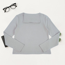 针织女羊毛高领轻薄套头衫羊毛与 棉混纺面料秋冬简约大方高龄衫