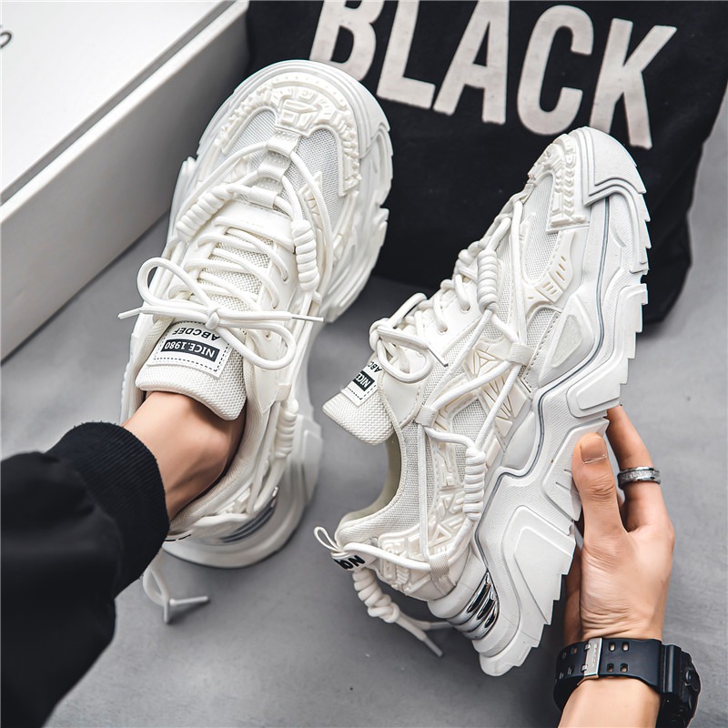 Men's Running Shoes Sneakers Lightweight Height Increasing Casual_voghion.com