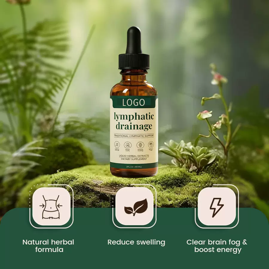 跨境亚马逊淋巴奶蓟草滴剂Lymphatic 身体护理剂精油单方精油