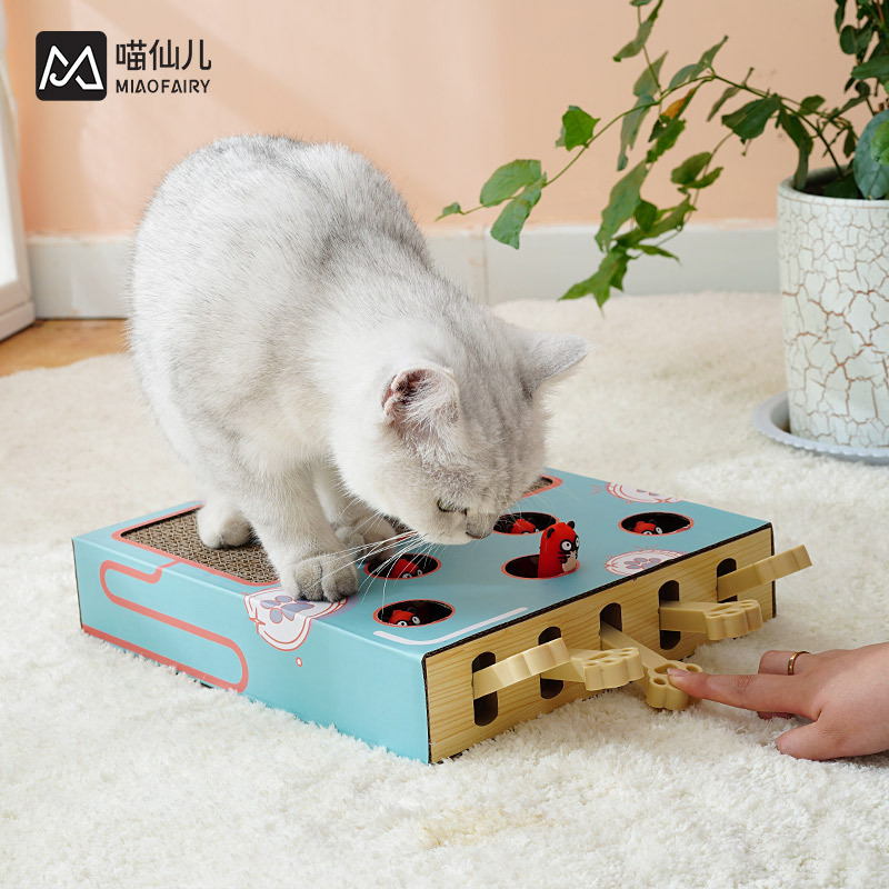 卸売り猫玩具打地鼠段ボール猫掴み板猫玩具多機能猫玩具猫用品|undefined