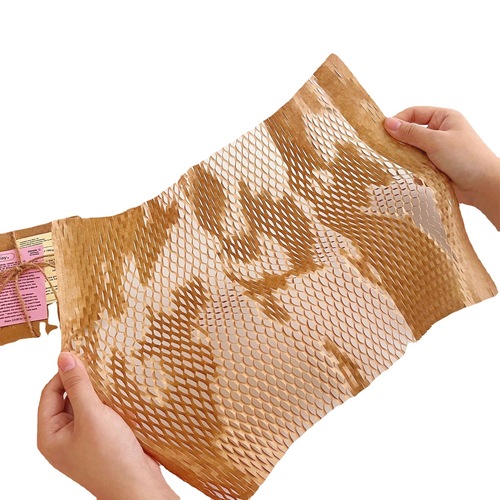 Ins style honeycomb paper shock-proof buffer wrapping paper degradable kraft paper environmentally friendly Guka packaging gift packaging